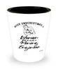Mining Engineer Shotglass Never Underestimate A Woman Who Is Also A Mining Engineer Shot Glass