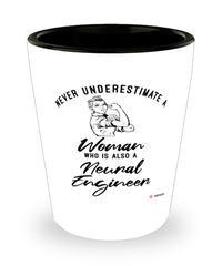 Neural Engineer Shotglass Never Underestimate A Woman Who Is Also A Neural Engineer Shot Glass