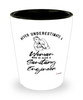 Sanitary Engineer Shotglass Never Underestimate A Woman Who Is Also A Sanitary Engineer Shot Glass