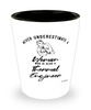 Thermal Engineer Shotglass Never Underestimate A Woman Who Is Also A Thermal Engineer Shot Glass