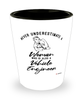 Vehicle Engineer Shotglass Never Underestimate A Woman Who Is Also A Vehicle Engineer Shot Glass