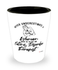 Eating Disorder Therapist Shotglass Never Underestimate A Woman Who Is Also An Eating Disorder Therapist Shot Glass