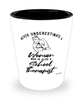 School Therapist Shotglass Never Underestimate A Woman Who Is Also A School Therapist Shot Glass