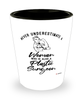 Plastic Surgeon Shotglass Never Underestimate A Woman Who Is Also A Plastic Surgeon Shot Glass