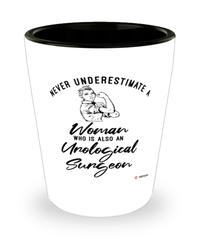 Urological Surgeon Shotglass Never Underestimate A Woman Who Is Also An Urological Surgeon Shot Glass