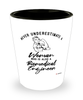 Biomedical Engineer Shotglass Never Underestimate A Woman Who Is Also A Biomedical Engineer Shot Glass