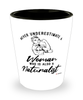 Naturalist Shotglass Never Underestimate A Woman Who Is Also A Naturalist Shot Glass