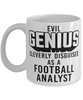 Funny Football Analyst Mug Evil Genius Cleverly Disguised As A Football Analyst Coffee Cup 11oz 15oz White