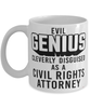 Funny Civil Rights Attorney Mug Evil Genius Cleverly Disguised As A Civil Rights Attorney Coffee Cup 11oz 15oz White
