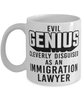 Funny Immigration Lawyer Mug Evil Genius Cleverly Disguised As An Immigration Lawyer Coffee Cup 11oz 15oz White