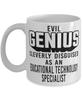 Funny Educational Technology Specialist Mug Evil Genius Cleverly Disguised As An Educational Technology Specialist Coffee Cup 11oz 15oz White