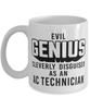 Funny AC Technician Mug Evil Genius Cleverly Disguised As An AC Technician Coffee Cup 11oz 15oz White