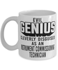 Funny Instrument Commissioning Technician Mug Evil Genius Cleverly Disguised As An Instrument Commissioning Technician Coffee Cup 11oz 15oz White
