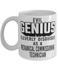 Funny Mechanical Commissioning Technician Mug Evil Genius Cleverly Disguised As A Mechanical Commissioning Technician Coffee Cup 11oz 15oz White