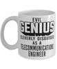 Funny Telecommunications Engineer Mug Evil Genius Cleverly Disguised As A Telecommunications Engineer Coffee Cup 11oz 15oz White