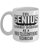 Funny Video Teleconference Technician Mug Evil Genius Cleverly Disguised As A Video Teleconference Technician Coffee Cup 11oz 15oz White