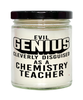 Funny Chemistry Teacher Candle Evil Genius Cleverly Disguised As A Chemistry Teacher 9oz Vanilla Scented Candles Soy Wax