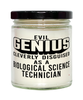 Funny Biological Science Technician Candle Evil Genius Cleverly Disguised As A Biological Science Technician 9oz Vanilla Scented Candles Soy Wax