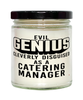 Funny Catering Manager Candle Evil Genius Cleverly Disguised As A Catering Manager 9oz Vanilla Scented Candles Soy Wax