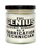 Funny Fabrication Technician Candle Evil Genius Cleverly Disguised As A Fabrication Technician 9oz Vanilla Scented Candles Soy Wax