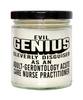 Funny Adult-Gerontology Acute Care Nurse Practitioner Candle Evil Genius Cleverly Disguised As An Adult-Gerontology Acute Care Nurse Practitioner 9oz Vanilla Scented Candles Soy Wax