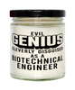 Funny Biotechnical Engineer Candle Evil Genius Cleverly Disguised As A Biotechnical Engineer 9oz Vanilla Scented Candles Soy Wax