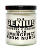 Funny Emergency Room ER Nurse Candle Evil Genius Cleverly Disguised As An Emergency Room ER Nurse 9oz Vanilla Scented Candles Soy Wax