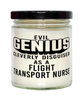 Funny Flight Transport Nurse Candle Evil Genius Cleverly Disguised As A Flight Transport Nurse 9oz Vanilla Scented Candles Soy Wax