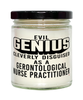 Funny Gerontological Nurse Practitioner Candle Evil Genius Cleverly Disguised As A Gerontological Nurse Practitioner 9oz Vanilla Scented Candles Soy Wax