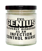 Funny Infection Control Nurse Candle Evil Genius Cleverly Disguised As An Infection Control Nurse 9oz Vanilla Scented Candles Soy Wax