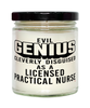 Funny Licensed Practical Nurse LPN Candle Evil Genius Cleverly Disguised As A Licensed Practical Nurse LPN 9oz Vanilla Scented Candles Soy Wax