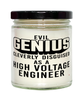 Funny High Voltage Engineer Candle Evil Genius Cleverly Disguised As A High Voltage Engineer 9oz Vanilla Scented Candles Soy Wax
