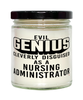 Funny Nursing Administrator Candle Evil Genius Cleverly Disguised As A Nursing Administrator 9oz Vanilla Scented Candles Soy Wax