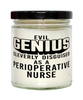 Funny Perioperative Nurse Candle Evil Genius Cleverly Disguised As A Perioperative Nurse 9oz Vanilla Scented Candles Soy Wax