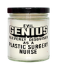Funny Plastic Surgery Nurse Candle Evil Genius Cleverly Disguised As A Plastic Surgery Nurse 9oz Vanilla Scented Candles Soy Wax