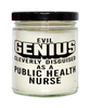 Funny Public Health Nurse Candle Evil Genius Cleverly Disguised As A Public Health Nurse 9oz Vanilla Scented Candles Soy Wax