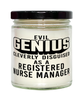 Funny Registered Nurse Manager Candle Evil Genius Cleverly Disguised As A Registered Nurse Manager 9oz Vanilla Scented Candles Soy Wax