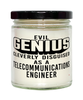 Funny Telecommunications Engineer Candle Evil Genius Cleverly Disguised As A Telecommunications Engineer 9oz Vanilla Scented Candles Soy Wax