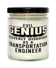 Funny Transportation Engineer Candle Evil Genius Cleverly Disguised As A Transportation Engineer 9oz Vanilla Scented Candles Soy Wax