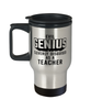 Funny Teacher Travel Mug Evil Genius Cleverly Disguised As A Teacher 14oz Stainless Steel