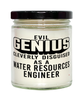 Funny Water Resources Engineer Candle Evil Genius Cleverly Disguised As A Water Resources Engineer 9oz Vanilla Scented Candles Soy Wax