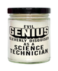 Funny Science Technician Candle Evil Genius Cleverly Disguised As A Science Technician 9oz Vanilla Scented Candles Soy Wax