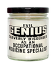 Funny Occupational Medicine Specialist Candle Evil Genius Cleverly Disguised As An Occupational Medicine Specialist 9oz Vanilla Scented Candles Soy Wax