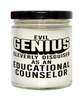 Funny Educational Counselor Candle Evil Genius Cleverly Disguised As An Educational Counselor 9oz Vanilla Scented Candles Soy Wax