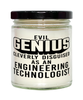 Funny Engineering Technologist Candle Evil Genius Cleverly Disguised As An Engineering Technologist 9oz Vanilla Scented Candles Soy Wax