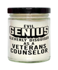 Funny Veterans Counselor Candle Evil Genius Cleverly Disguised As A Veterans Counselor 9oz Vanilla Scented Candles Soy Wax