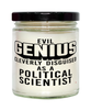 Funny Political Scientist Candle Evil Genius Cleverly Disguised As A Political Scientist 9oz Vanilla Scented Candles Soy Wax