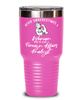 Foreign Affairs Analyst Tumbler Never Underestimate A Woman Who Is Also A Foreign Affairs Analyst 30oz Stainless Steel Pink