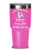 Aeronautical Operations Technician Tumbler Never Underestimate A Woman Who Is Also An Aeronautical Operations Tech 30oz Stainless Steel Pink