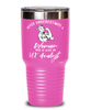 UX Analyst Tumbler Never Underestimate A Woman Who Is Also An UX Analyst 30oz Stainless Steel Pink